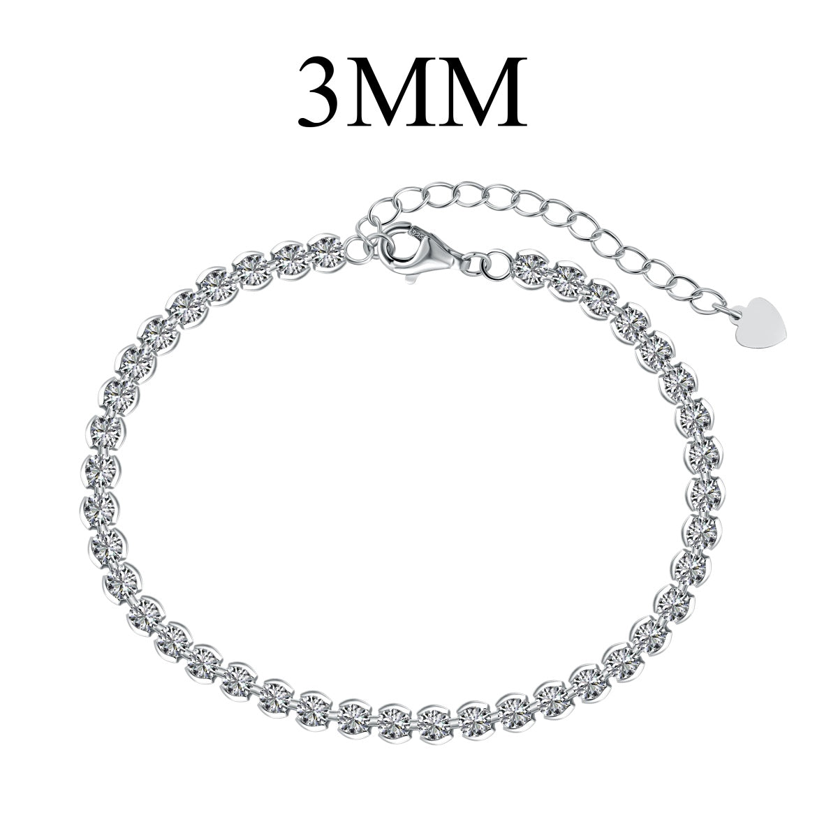 [Noble Jewelry]Ornate  Sparkling Round Cut Daily Bracelet