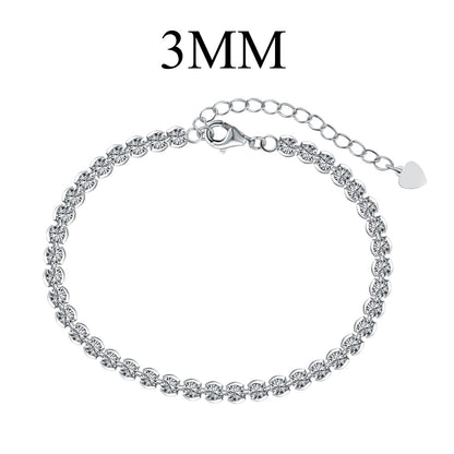 [Noble Jewelry]Ornate  Sparkling Round Cut Daily Bracelet