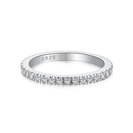 [Noble Jewelry]Delicate Sparkling Round Cut Daily Ring