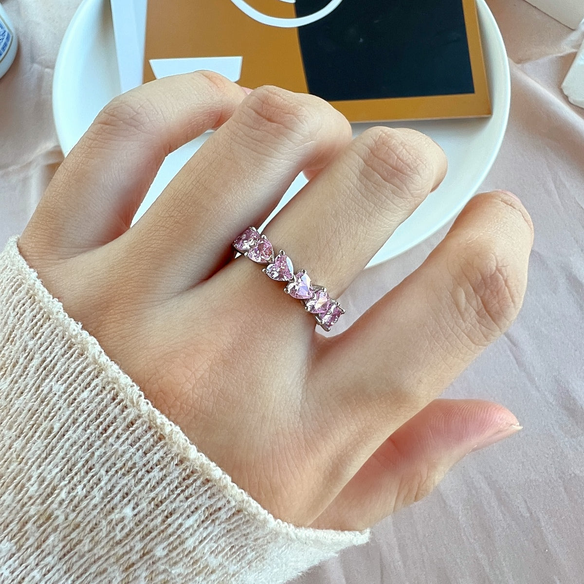 [Noble Jewelry]0.25 Carat Radiant Romance Heart Cut Lover Ring