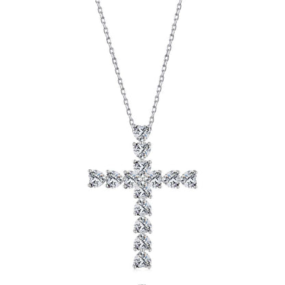 [Noble Jewelry]Radiant Cross Shape Necklace