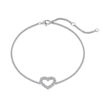 [Noble Jewelry]Heart Shape Lover Bracelet