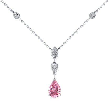 [Noble Jewelry]Dazzling Pear Cut Necklace