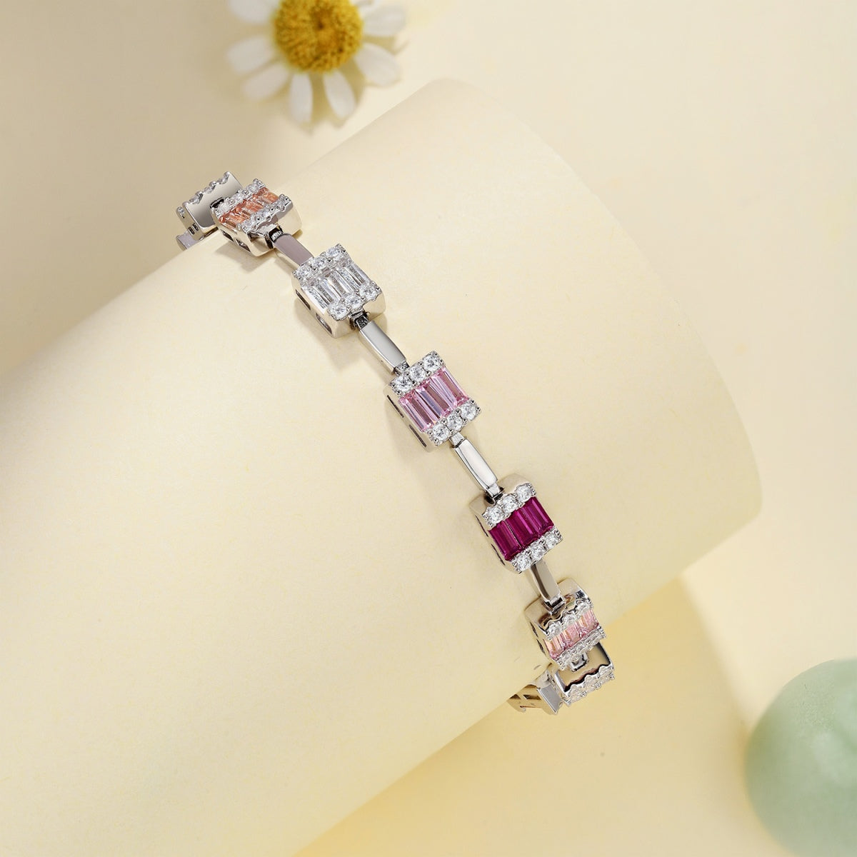 [Noble Jewelry]Dainty Charming Emerald Cut Daily Bracelet