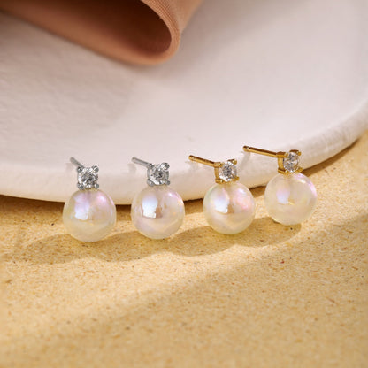 [Noble Jewelry]Symphony Mermaid Pearl Earrings