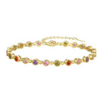 [Noble Jewelry]Sparkling Exquisite Round Cut Party Bracelet