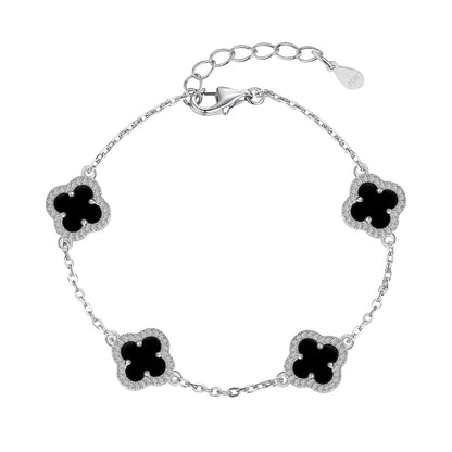 [Noble Jewelry]Four-Leaf Clover Exquisite Bracelet