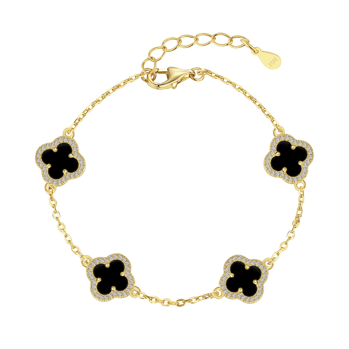 [Noble Jewelry]Four-Leaf Clover Exquisite Bracelet