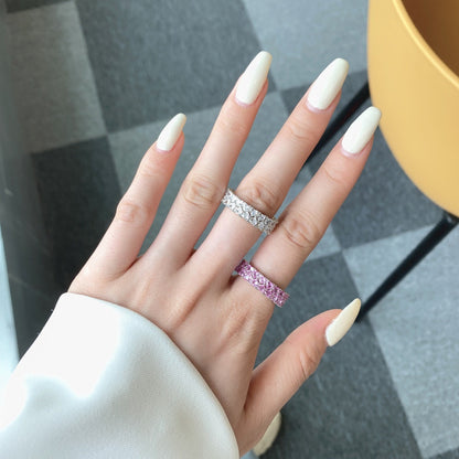 [Noble Jewelry]Sparkling Full Heart Ring